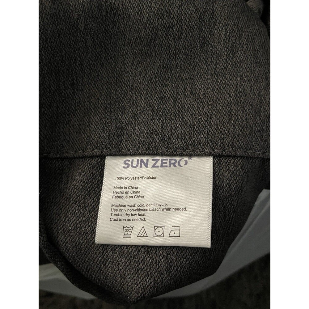 2 Pack Sun Zero Blackout Curtains 84x39 Rod Pocket Noise Reduction Energy Saving - Picture 7 of 7